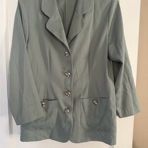 Vintage Women's Blazer sage green 14P